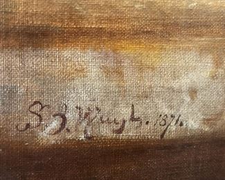 #65 - $1,100 Samuel B. Waugh (American Artist B.1814 in Pennsylvania, D. 1885) h Oil on Canvas, Portrait of a Lady, in exquisite period gilded frame, 41x49.