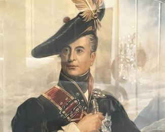 #71 - $400 H. Macbeth Raeburn, "Cock of the Walk", Mezzotint, signed in pencil and stamped.37x44