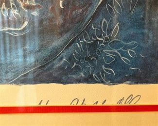 #78 - $225 Marc Chagall Print, "Bella", #270/1000, 32"x39"