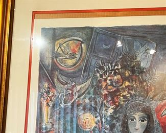 #78 - $225 Marc Chagall Print, "Bella", #270/1000, 32"x39"