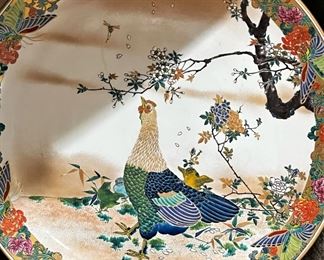 #79 - $375 Pair of Kutani Porcelain Platters, 15.5"