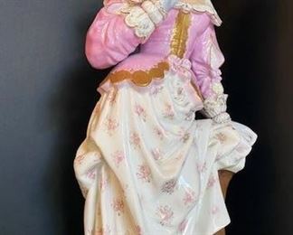 #84 - $350 Pair of Old Paris Figurines, some losses (see photos)