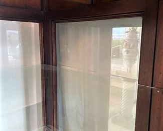 #87- $1,000 English Queen Anne Curio Cabinet, with pad feet