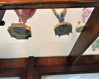 #87- $1,000 English Queen Anne Curio Cabinet, with pad feet