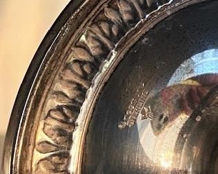 #89- $4,500  Sterling Silver Five Piece Tea Set and Tray. Tray alone is 10 pounds or 4535 grams, 5 Tea Set is approx. 113 oz. Marked Treasure.