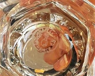 #91- $60 Cut Crystal Pitcher & Baccarat Jelly Pot (no spoon) & Decanter Stopper.