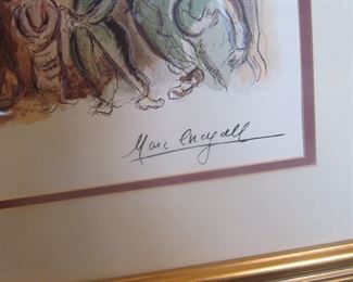 #109- $200 Marc Chagall Moses  "Exodus Tablets" 36/500, 22x29