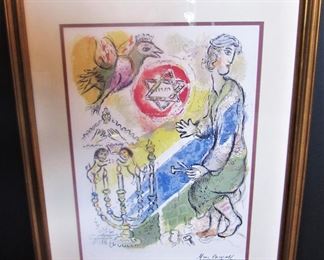 #110- $200 Marc Chagall limited Print, The Mission of Bezaleel, 36/500, 22x29