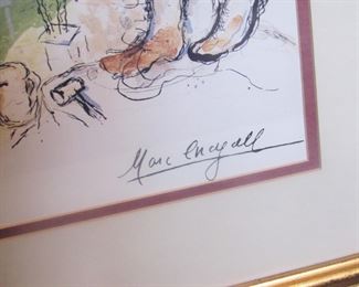 #110- $200 Marc Chagall limited Print, The Mission of Bezaleel, 36/500, 22x29