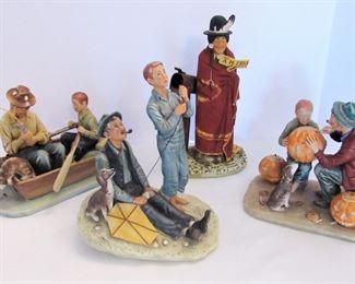 #111A- $60 Lot of 4 Norman Rockwell Figures