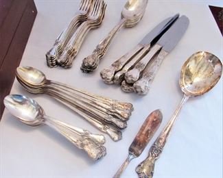 #115- $60 Silver Plated Flatware, with chest