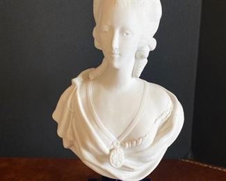 #99 - $180 Bisque Bust of Marie Antoinette, 11"Hx6"