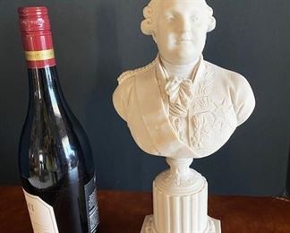 #100 - $100 Bisque Bust, 13"Hx7"