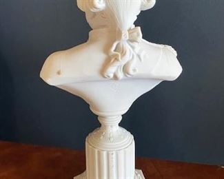 #100 - $100 Bisque Bust, 13"Hx7"