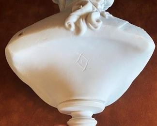 #100 - $100 Bisque Bust, 13"Hx7"