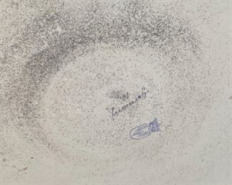 #116- $120 Mark Von Schierholz 1907-1927  Porcelain Centerpiece, 13”Dx 5 1/2