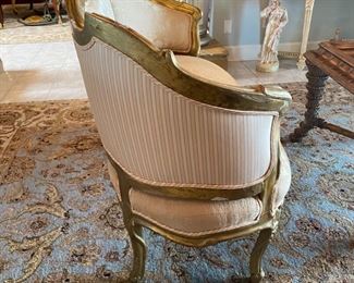 #112 - $900 Italian 20th century gilded 3 pieces set 