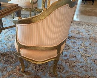 #112 - $900 Italian 20th century gilded 3 pieces set 