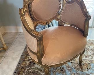 #112 - $900 Italian 20th century gilded 3 pieces set 