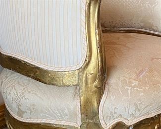 #112 - $900 Italian 20th century gilded 3 pieces set 