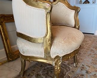 #112 - $900 Italian 20th century gilded 3 pieces set 