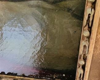 #126 - "Lady Forbes" After George Romney (British 1734-1802) Oil Painting on canvas. 31x37 in frame. 20x25 canvas. 