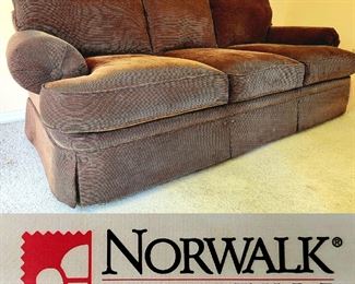Wonderful Chocolate Brown Sofa made in the USA by NORWALK FURNITURE #8
DELIVERY is INCLUDED with full price purchase