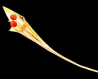 STERLING Brooch signed VR