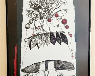 "The Rainmaker" ink drawing by TATIANA ROGOVSKY $89 or bid #39