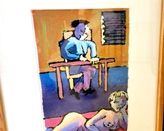 15"x19" Nude Model by listed Oregon artist ANN ALTMAN pastel $89 or bid #53