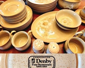 43 pcs DENBY Stoneware "Daybreak" $95 or bid #63