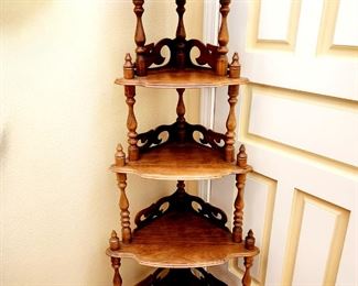 Victorian Corner What-Not Shelf $85 or bid #82