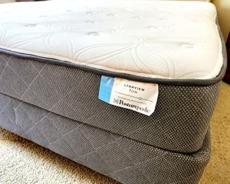 SEALY Posturepedic Firm Queen Mattress and Boxspring set $150 or bid #90