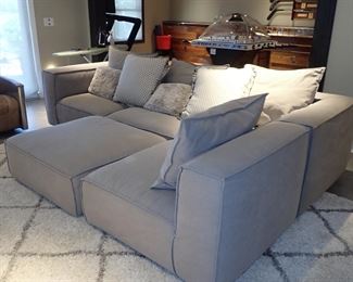 ARHAUS - MODULAR SOFA - CAN BE MADE INTO MANY CONFIGURATIONS WITH OTTOMAN