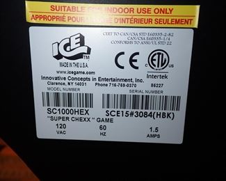 SUPER CHEXX GAME HOCKEY 