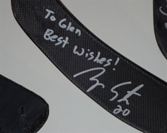 SIGNED HOCKEY STICKS FROM GAME PLAYED
