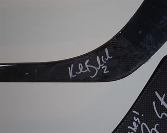 SIGNED HOCKEY STICKS FROM GAME PLAYED
