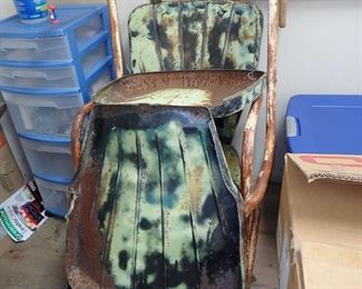 METAL OUTDOOR CHAIRS X 2