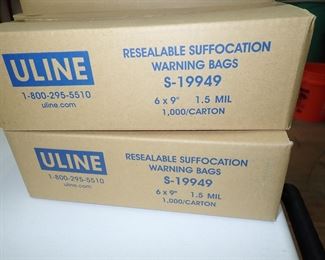 ULINE S-19949 POLY BAGS