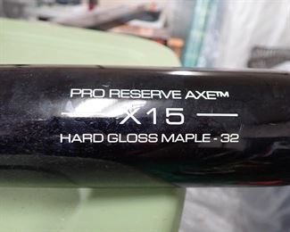 VICTUS BASEBALL BAT - PRORESERVE AXE  X 15  HARD GLOSS MAPLE 32