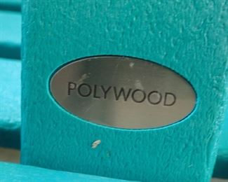 ADIRONDACK CHAIRS X 4 AVAILABLE  POLYWOOD 