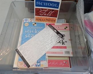 CRAFTS / STICKERS/ MOD PODGE / RUB ONS/ STAMPS/ INK PADS / PAPER / BRADS