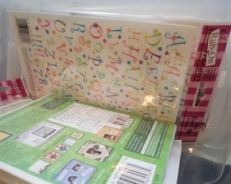 CRAFTS / STICKERS/ MOD PODGE / RUB ONS/ STAMPS/ INK PADS / PAPER / BRADS