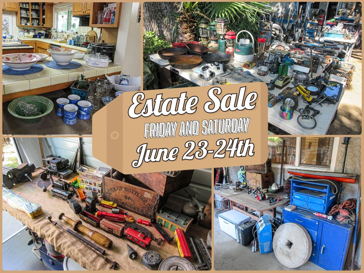 Estate Sale in Modesto by Treasures to Find starts on 6/23/2023