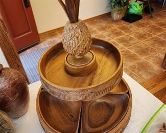 Handmade wood serving tray 