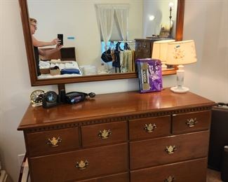 Dresser with mirror