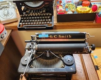 L C Smith antique typewriter,  2 of them