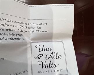 Uno Alla Volta Glass Putter