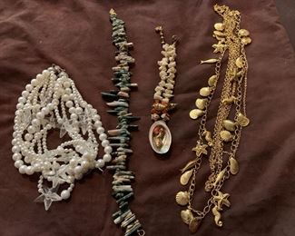 Shell motif including Miriam Haskell