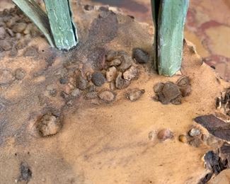 Joseph Bonhange metal sculpture of narcissus